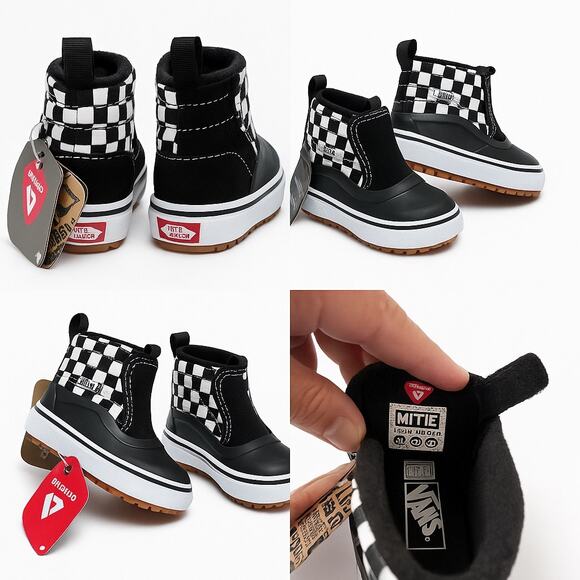 Vans Toddler Checkerboard Winter Boots – Primaloft – Size 4 – NWT - Picture 1 of 7